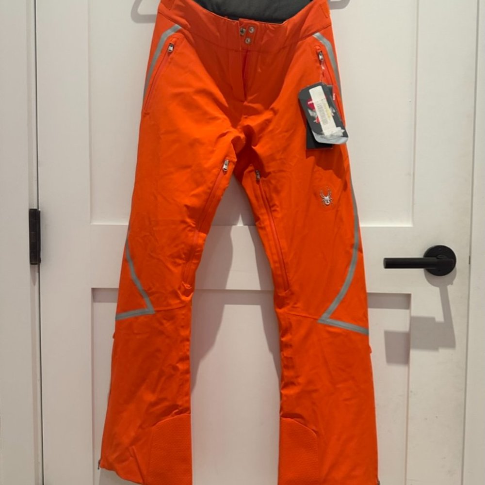 Spyder Echo Pant Women's Ski Snowboard - Size 4-R - Burst (orange) - NEW